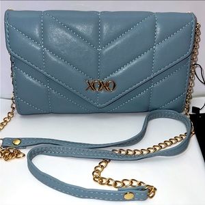 XOXO Quilted Blue Crossbody Bag. NWT